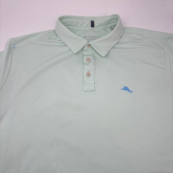 Tommy Bahama Other - Tommy Bahama Island Zone Mens XL Solid Mint Green Short Sleeve Polo Shirt